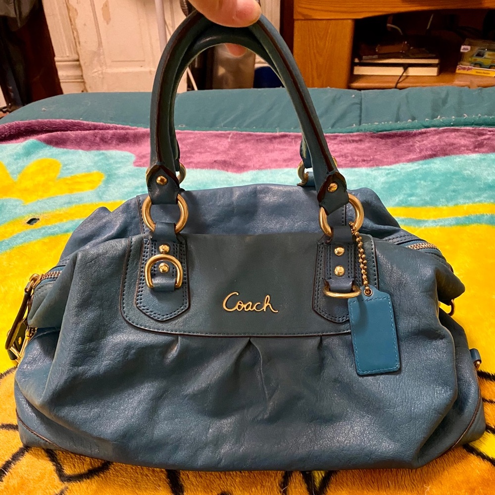 Coach Ashley Satchel Teal